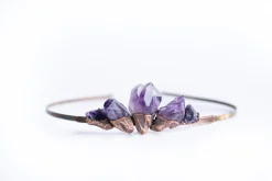 Amethyst crystal crown | Raw amethyst crown
