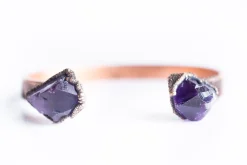 Amethyst crystal Cuff | Raw Mineral Cuff