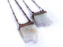 Amethyst crystal necklace | Amethyst necklace