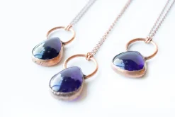 Amethyst necklace | Teardrop Amethyst Necklace