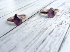 Amethyst ring | Amethyst crystal ring
