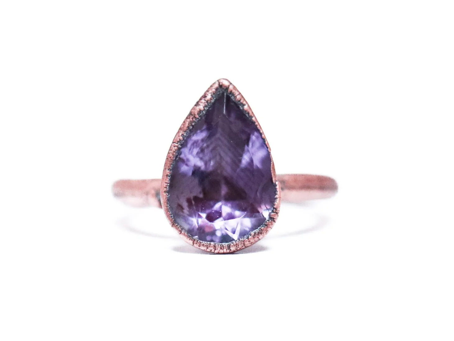 Amethyst ring | Amethyst crystal ring