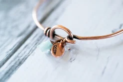 Aquamarine crystal bracelet | Aquamarine crystal bangle