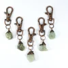 Aquamarine keychain | Raw crystal keychain