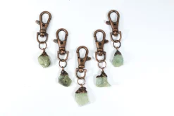 Aquamarine keychain | Raw crystal keychain