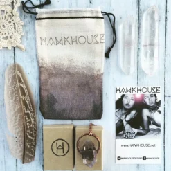 Arrowhead keychain | Raw crystal keychain