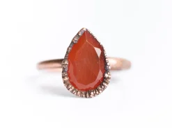 Carnelian ring | Carnelian gemstone ring