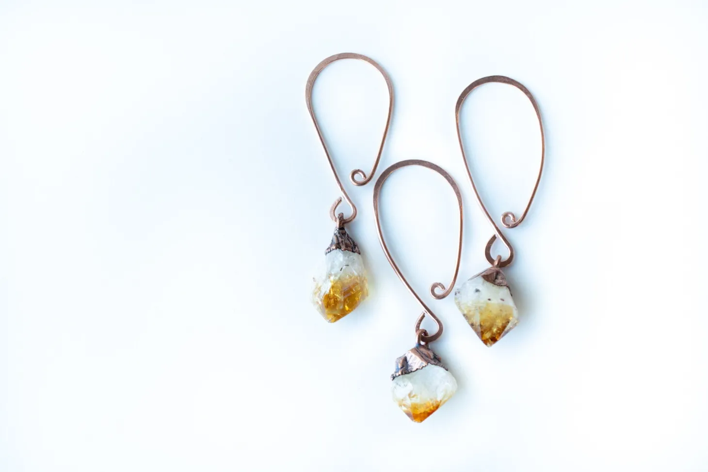 Citrine crystal ornament | Raw crystal ornament