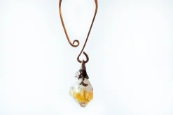 Citrine crystal ornament | Raw crystal ornament
