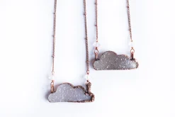 Druzy cloud necklace | Cloud necklace