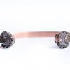 Druzy Moon Crystal Cuff Bracelet | Natural druzy Cuff