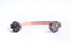 Druzy Moon Crystal Cuff Bracelet | Natural druzy Cuff