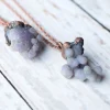 Grape Agate necklace | Agate jewelry