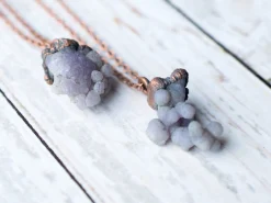 Grape Agate necklace | Agate jewelry