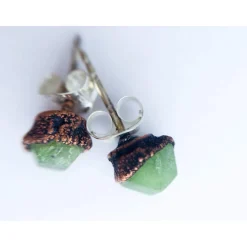 Green Garnet earrings | Green Garnet stud earrings