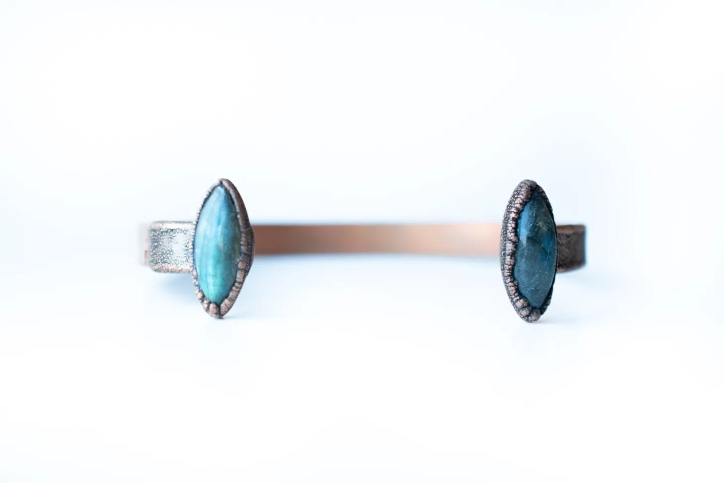 Labradorite Cuff Bracelet | Raw Mineral Cuff Bracelet
