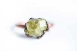 Mexican yellow garnet ring | Garnet ring