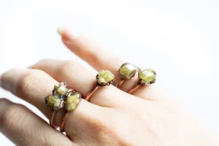 Mexican yellow garnet ring | Garnet ring