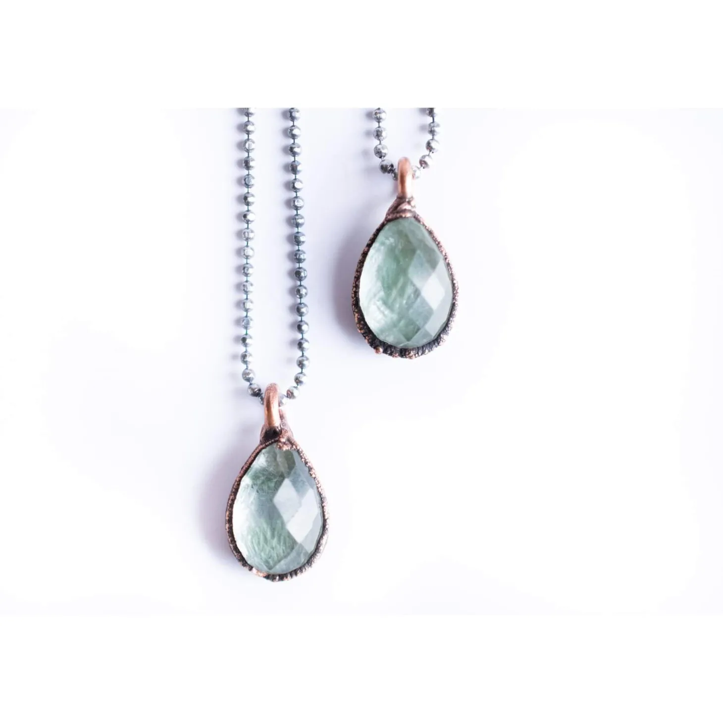 Moss agate necklace | Moss agate jewelry