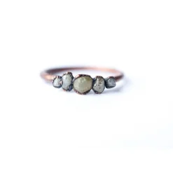 Multi Stone Ring | Raw diamond ring