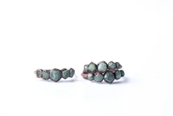 Multi Stone Ring | Raw garnet ring