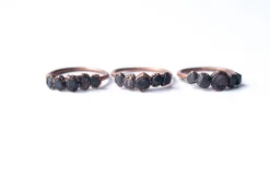 Multi Stone Ring | Raw garnet ring