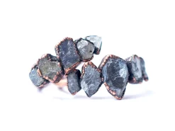 Multi Stone Ring | Raw Labradorite ring
