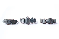 Multi Stone Ring | Raw Labradorite ring