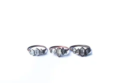 Multi Stone Ring | Raw Quartz crystal ring