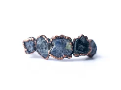 Multi Stone Ring | Raw sapphire ring