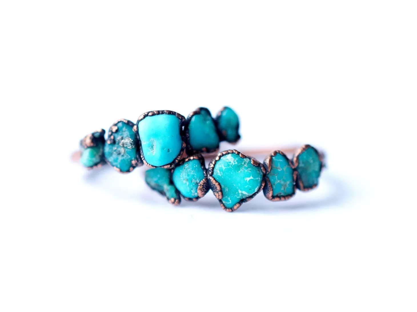 Multi Stone Ring | Turquoise nugget ring