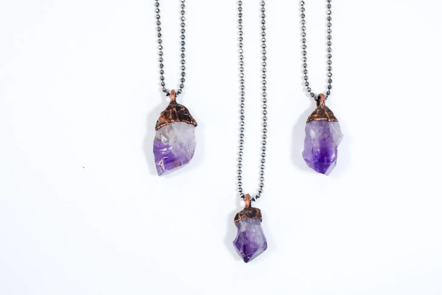 Natural Amethyst necklace | February Birthstone pendant