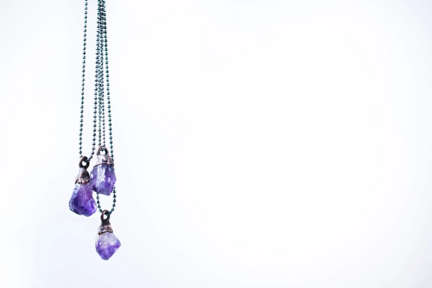 Natural Amethyst necklace | February Birthstone pendant