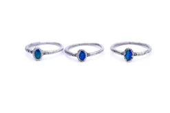 OPAL birthstone ring | Stacking birthstone ring