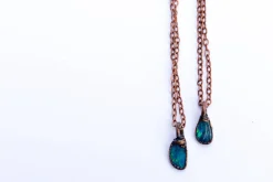 Opal necklace | Fiery opal necklace