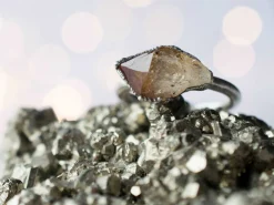 Oxidized Silver Citrine ring | Natural citrine ring