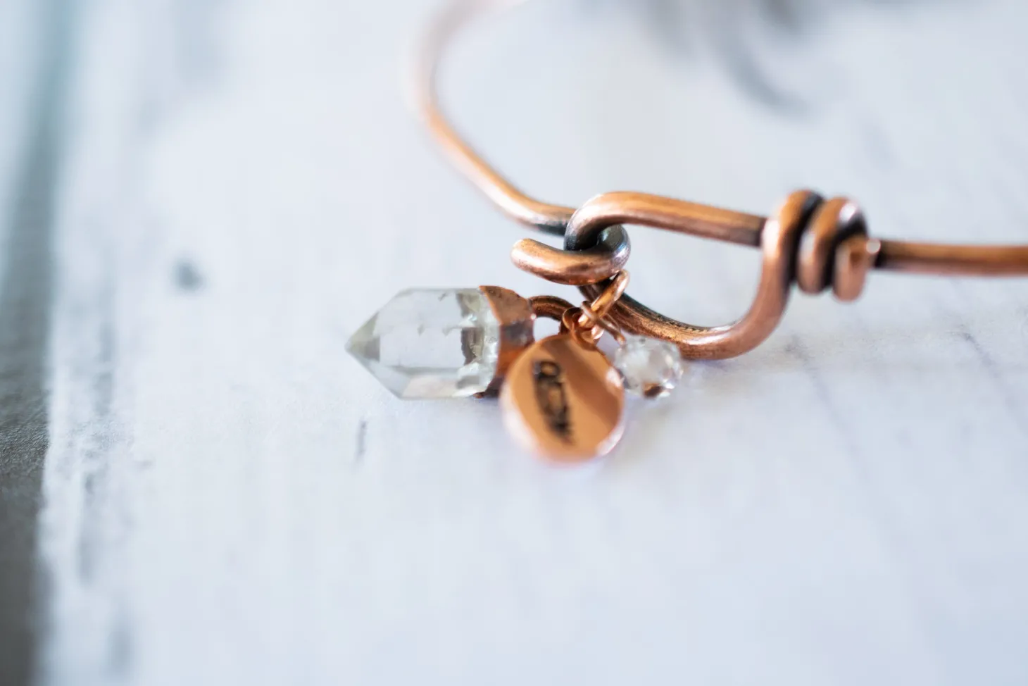 Quartz crystal bracelet | Tibetan Quartz crystal bangle