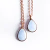 Rainbow moonstone necklace | June birthstone necklace