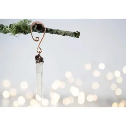 Raw crystal ornament | Quartz crystal ornament