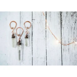 Raw crystal ornament | Quartz crystal ornament