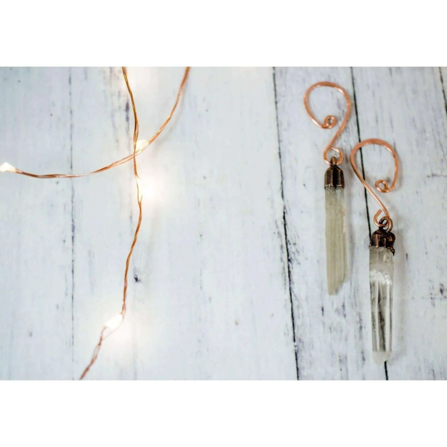 Raw crystal ornament | Quartz crystal ornament
