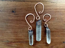 Raw crystal ornament | Quartz crystal ornament
