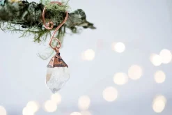 Raw crystal ornament | Quartz crystal ornament