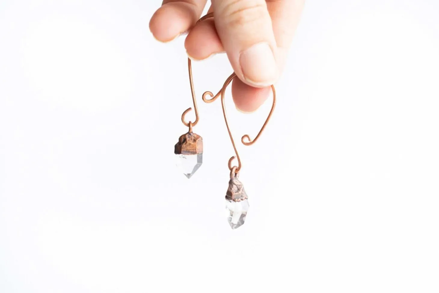 Raw crystal ornament | Quartz crystal ornament