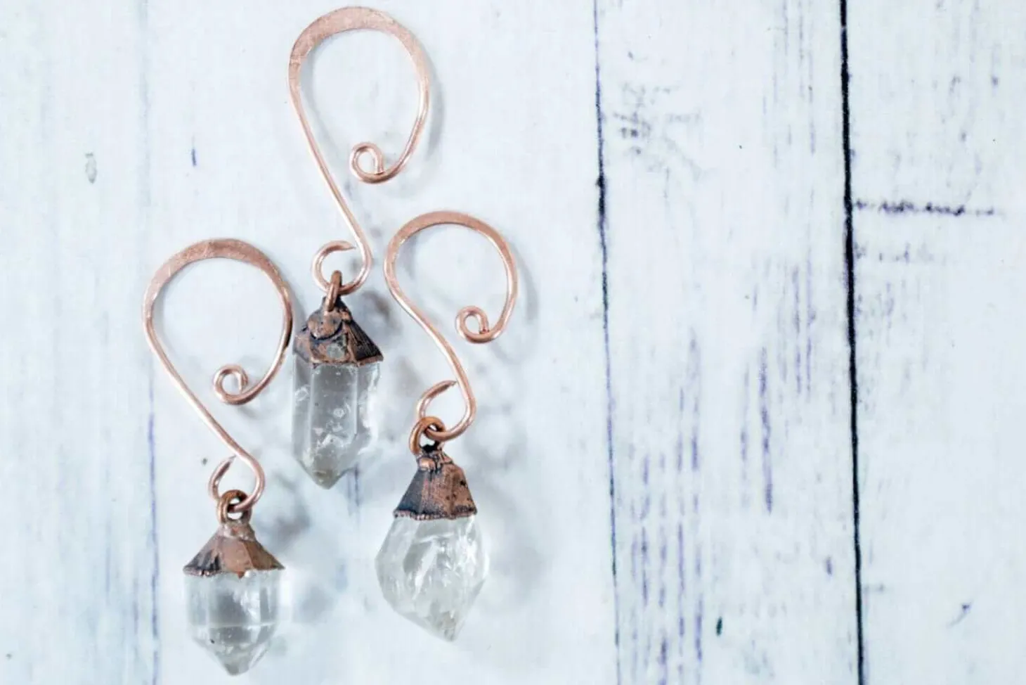 Raw crystal ornament | Quartz crystal ornament