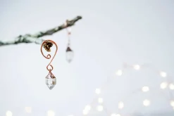 Raw crystal ornament | Quartz crystal ornament