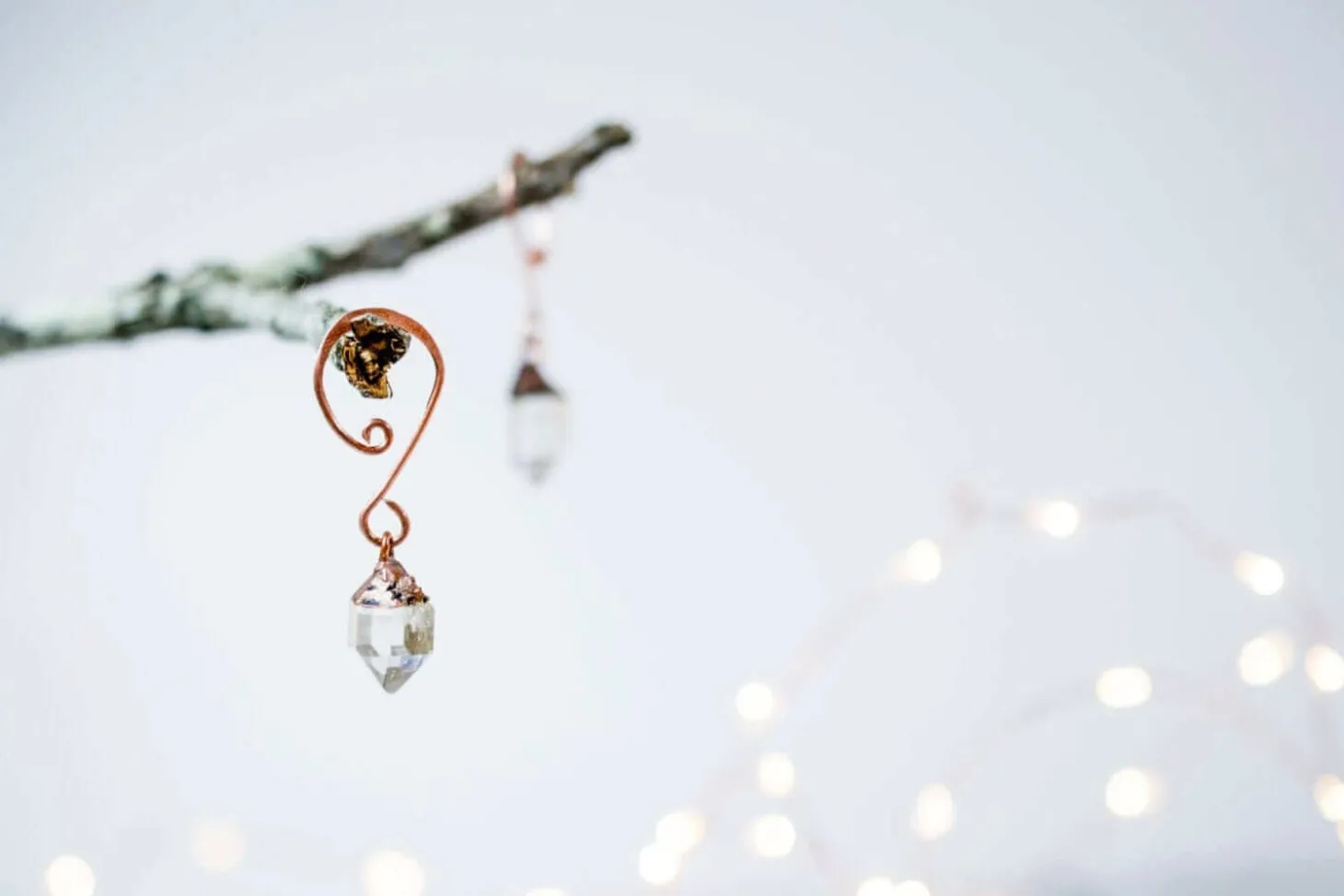 Raw crystal ornament | Quartz crystal ornament