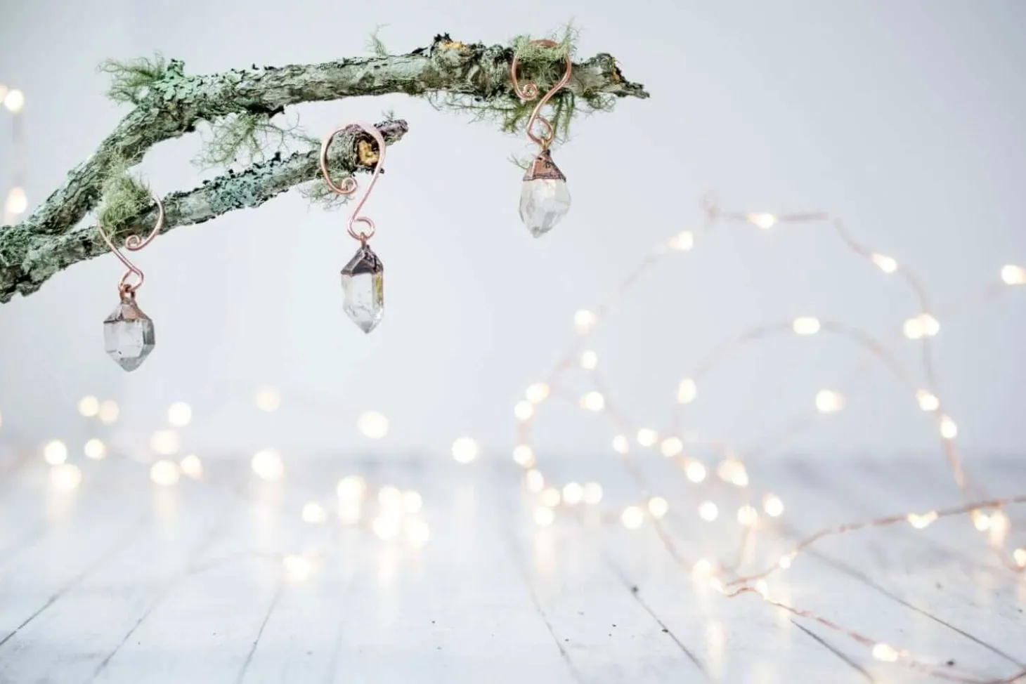 Raw crystal ornament | Quartz crystal ornament