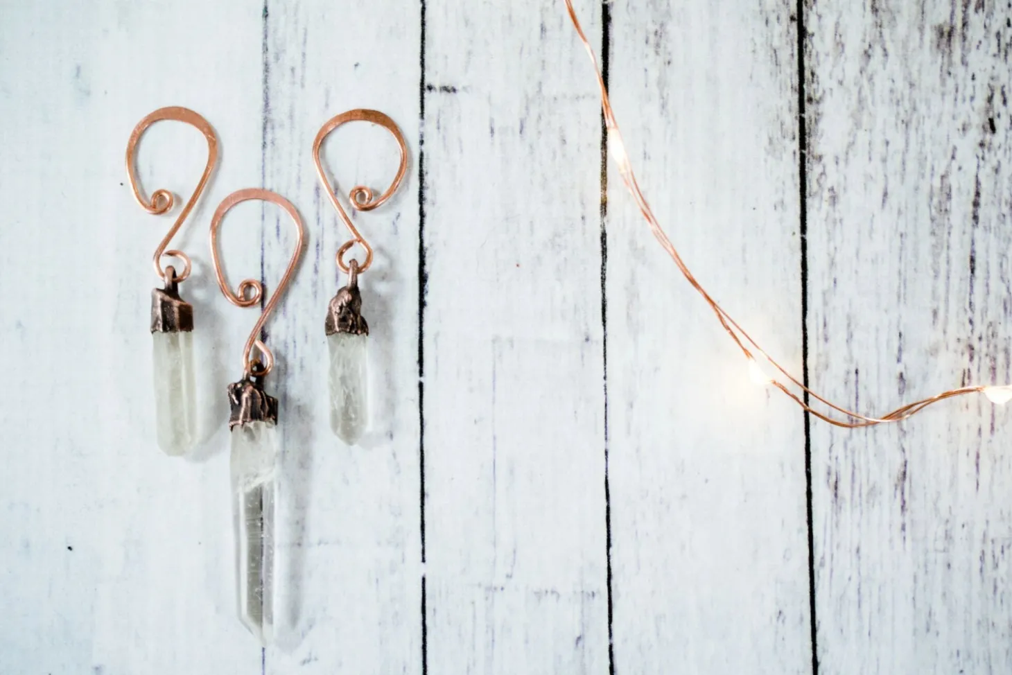 Raw crystal ornament | Quartz crystal ornament