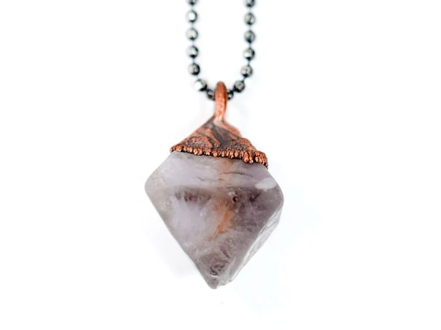 Raw fluorite necklace | Rough fluorite jewelry